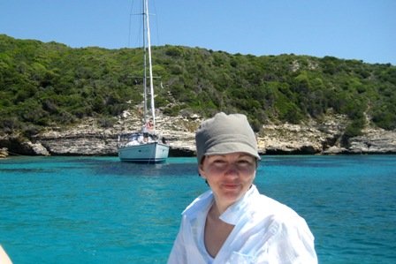 Anna vor Calanque Bucht